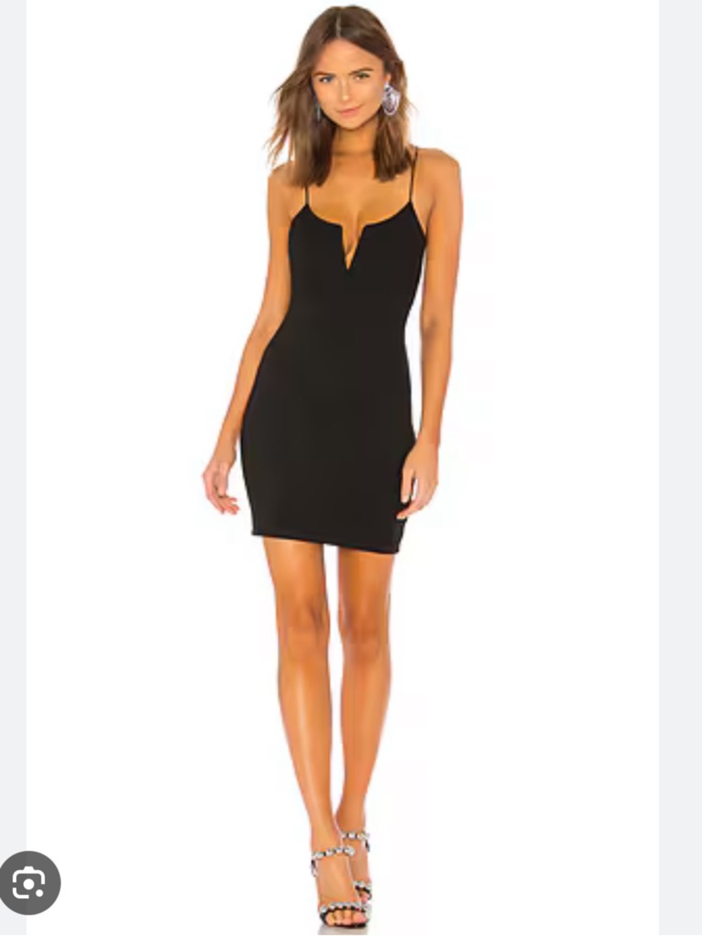 by the way. Vera V-Wire Mini Dress in Black